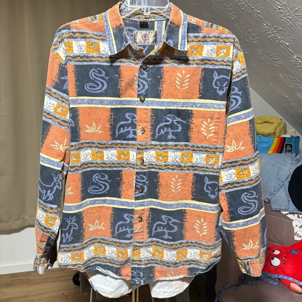 Vtg 90s southwestern button down, the Territory Ahead size XL